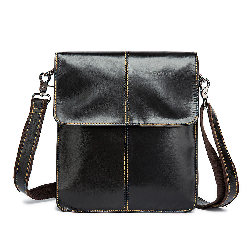 Fashion Leather Crossbody Shoulder Bag Men's Messenger Bag Drop Shipping Genuine Leather Small Sling Men Bag Briefcase For Men 8821